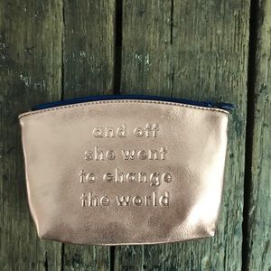 Metallic pink Ipsy bag